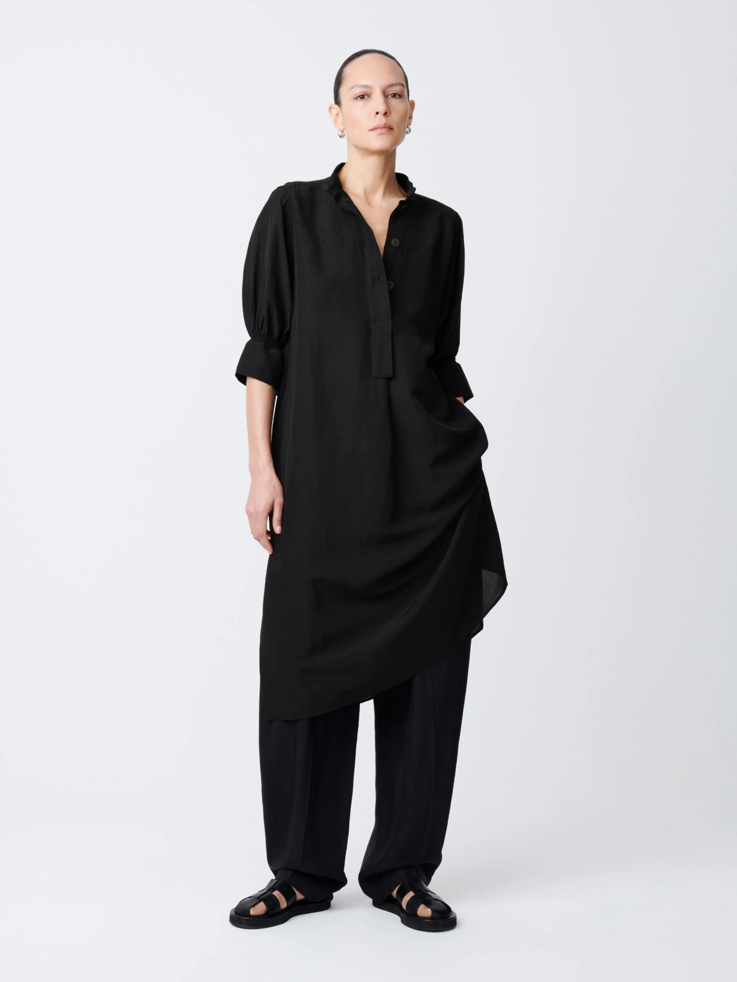 Studio Nicholson Knoll Dress In Black 2 Studio Nicholson Knoll Dress In Black - Image 2