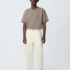 Studio Nicholson Land Denim Pant In Parchment