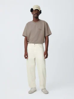Studio Nicholson Land Denim Pant In Parchment