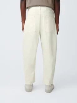 Studio Nicholson Land Denim Pant In Parchment -Studio Nicholson LANDDENIMPANTPARCHMENT3
