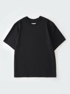 Studio Nicholson Lay T-Shirt In Black -Studio Nicholson LAYSNM 1066MERCERIZEDCOTTONBLACK 455 FS scaled