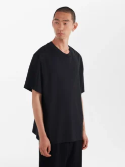 Studio Nicholson Lay T-Shirt In Black -Studio Nicholson LAYTEEBLACK3 a14db5a7 753f 496f bb4d 7ee21d4cb76a scaled