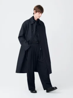 Studio Nicholson Ledro Coat In Darkest Navy -Studio Nicholson LEDROSNM 1104DARKESTNAVY scaled