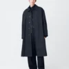 Studio Nicholson Ledro Coat In Darkest Navy