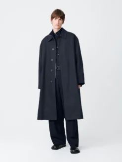 Studio Nicholson Ledro Coat In Darkest Navy