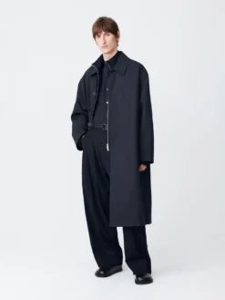Studio Nicholson Ledro Coat In Darkest Navy -Studio Nicholson LEDROSNM 1104DARKESTNAVY7 scaled