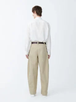 Studio Nicholson Levy Sporty Cotton Pant In Sand -Studio Nicholson LEVYSPORTYPANTINSAND3 scaled