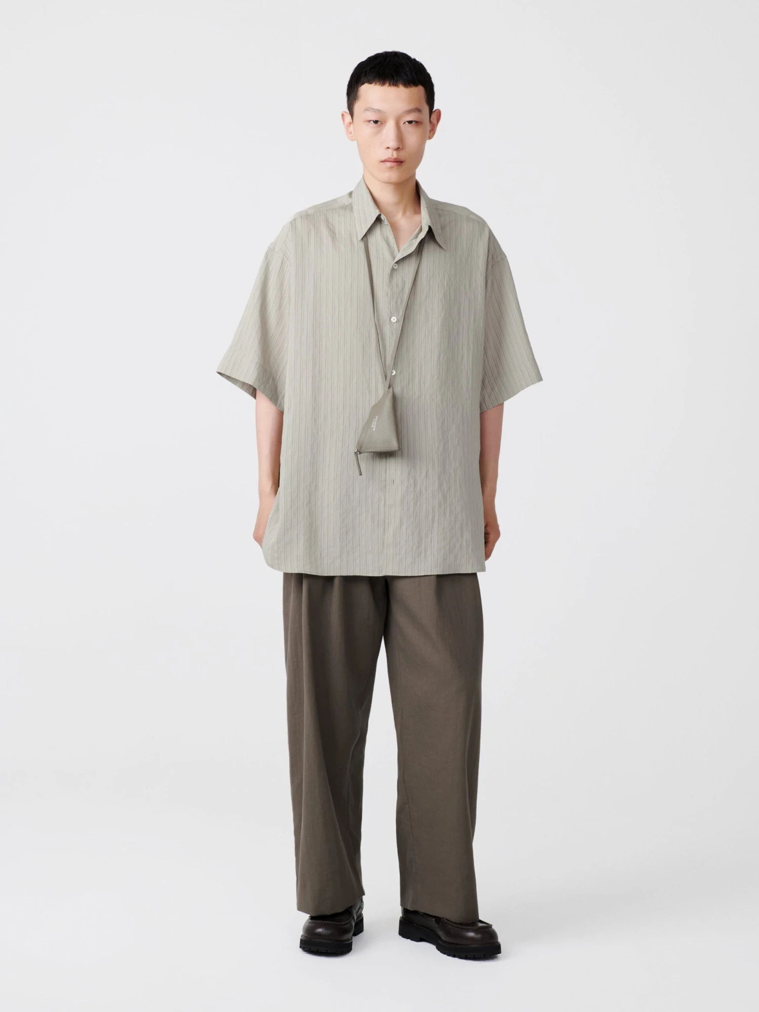 Studio Nicholson Line Pant In Fossil 1 Studio Nicholson Line Pant In Fossil