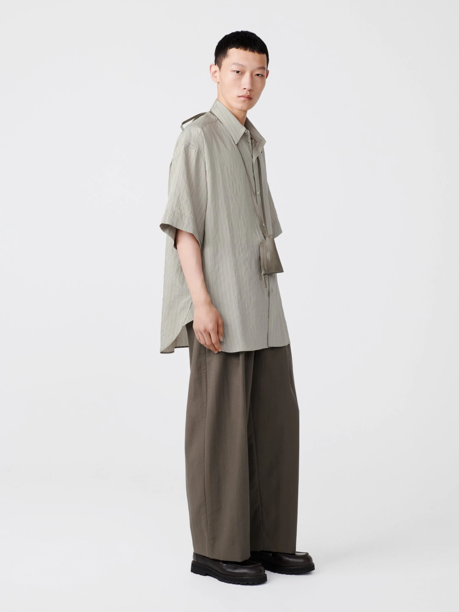Studio Nicholson Line Pant In Fossil 2 Studio Nicholson Line Pant In Fossil - Image 2