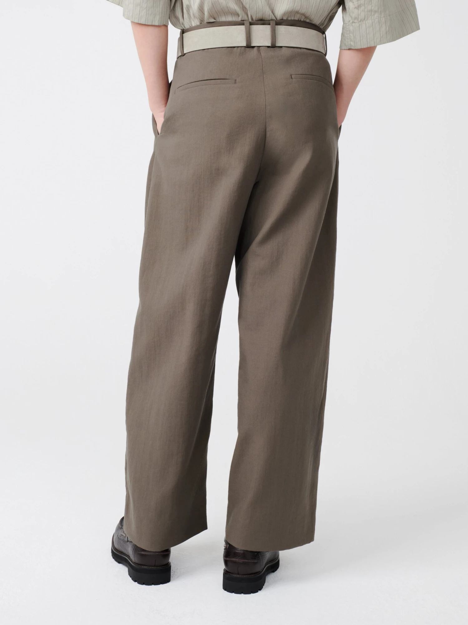 Studio Nicholson Line Pant In Fossil 5 Studio Nicholson Line Pant In Fossil - Image 5