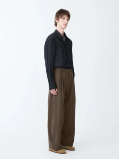 Studio Nicholson Line Pant In Bark 15 Studio Nicholson Line Pant In Bark -Studio Nicholson LINESNM 1185JapaneseTypwrtrPantsinBark3 scaled