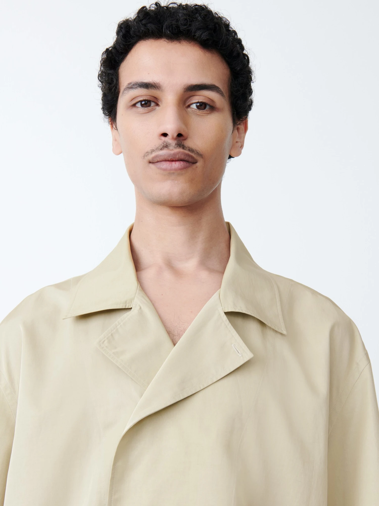 Studio Nicholson Loca Shirt In Dark Stone 2 Studio Nicholson Loca Shirt In Dark Stone - Image 2