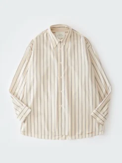 Studio Nicholson Loche Shirt In Plaster Stripe 13 Studio Nicholson Loche Shirt In Plaster Stripe -Studio Nicholson LOCHESNM 1164ARCHIVESTRIPESOFTPLASTER 614 FS scaled