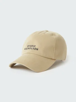Studio Nicholson Logo Cap In Sand