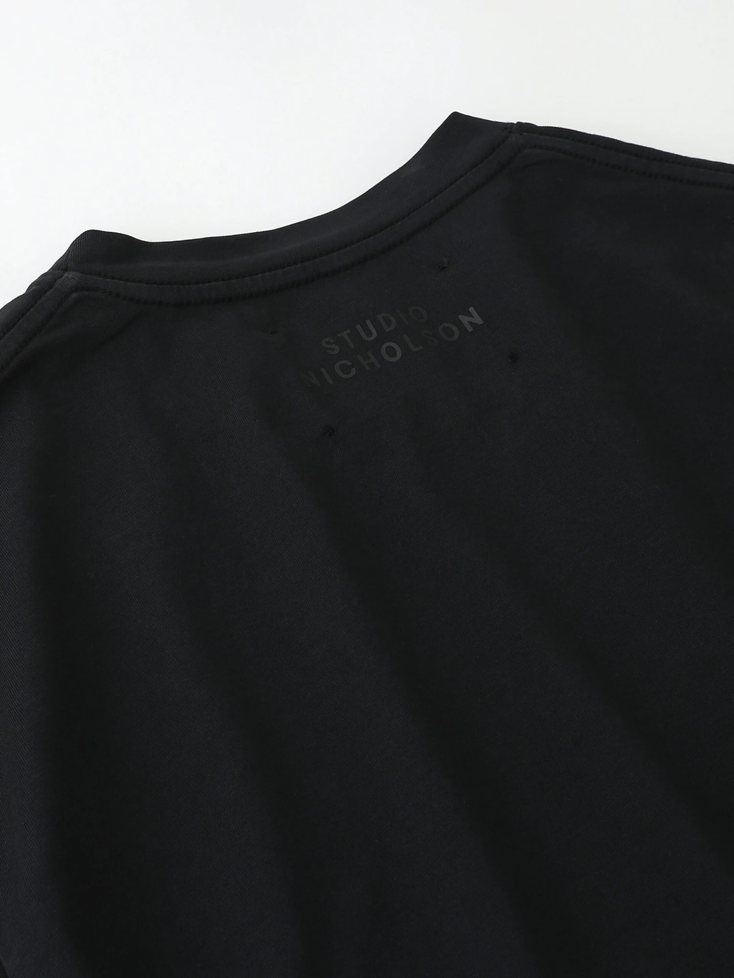 Studio Nicholson Loop Long Sleeve T-Shirt In Black 6 Studio Nicholson Loop Long Sleeve T-Shirt In Black - Image 6
