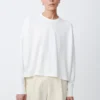 Studio Nicholson Loop Long Sleeve T-Shirt In Optic White