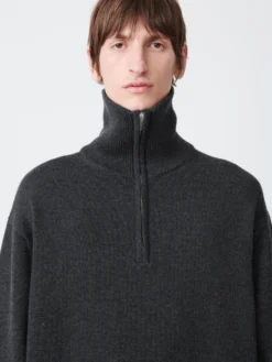 Studio Nicholson Lye Knit In Shadow -Studio Nicholson LYESNM 1123MERINOCOTTONKNITWEARSHADOW3 scaled