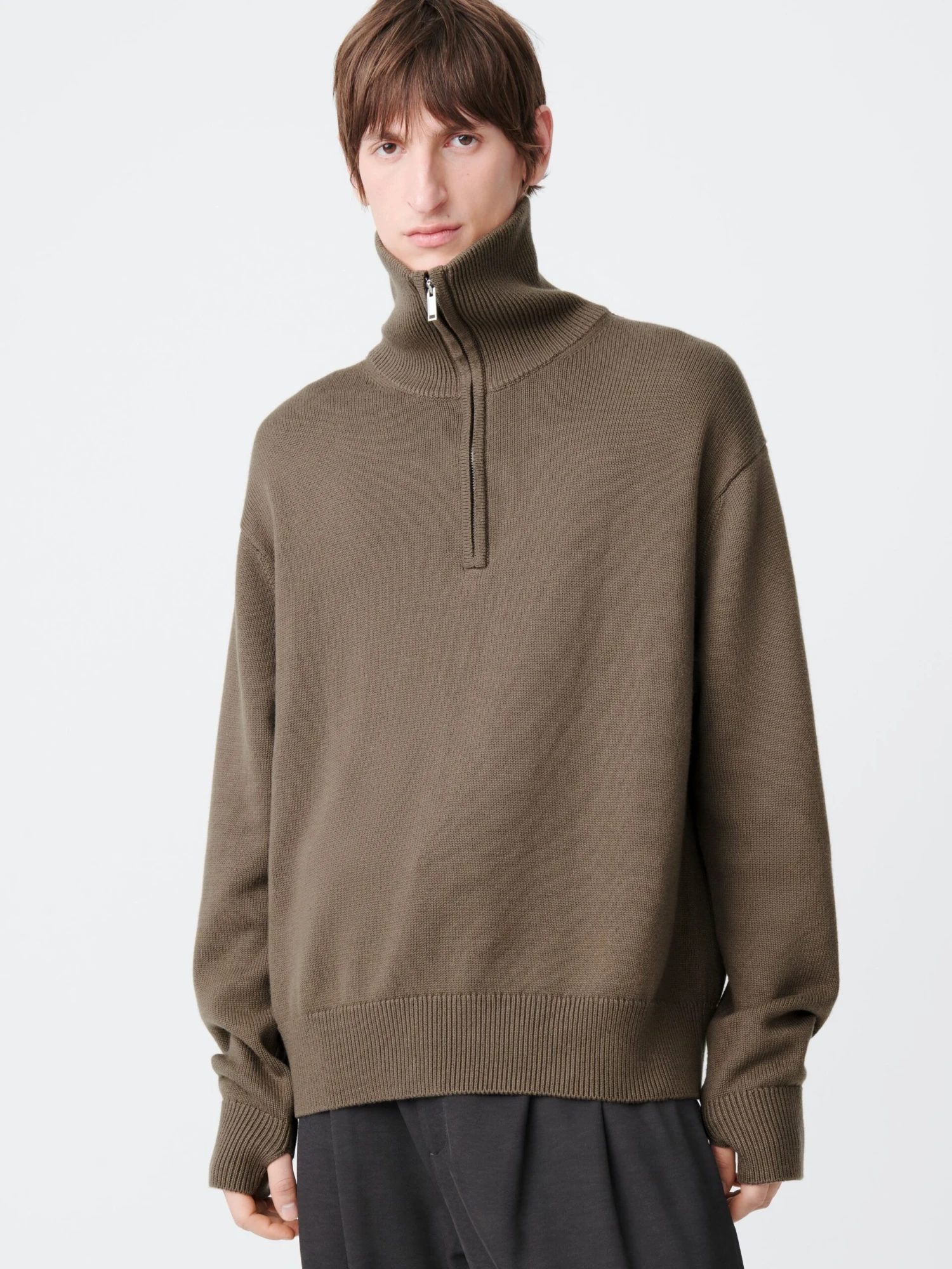 Studio Nicholson Lye Knit In Rock 1 Studio Nicholson Lye Knit In Rock