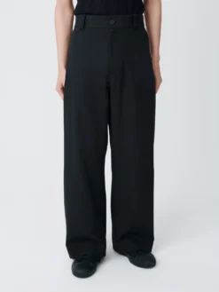 Studio Nicholson Levy Pant In Asphalt -Studio Nicholson Levy SNM1155DryCottonLylonpantsAsphalt scaled