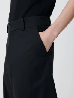 Studio Nicholson Levy Pant In Asphalt -Studio Nicholson Levy SNM1155DryCottonLylonpantsAsphalt1 scaled