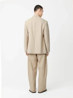 Studio Nicholson Levy Pant In Plaster -Studio Nicholson LevySNM 1155DryCottonPantsPlaster7 scaled