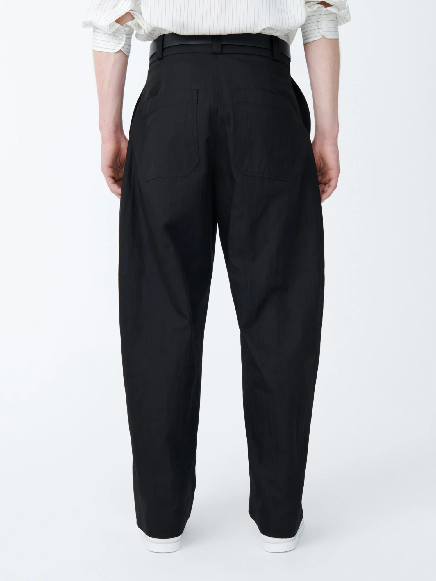 Studio Nicholson Levy Sporty Cotton Pant In Black 6 Studio Nicholson Levy Sporty Cotton Pant In Black - Image 6