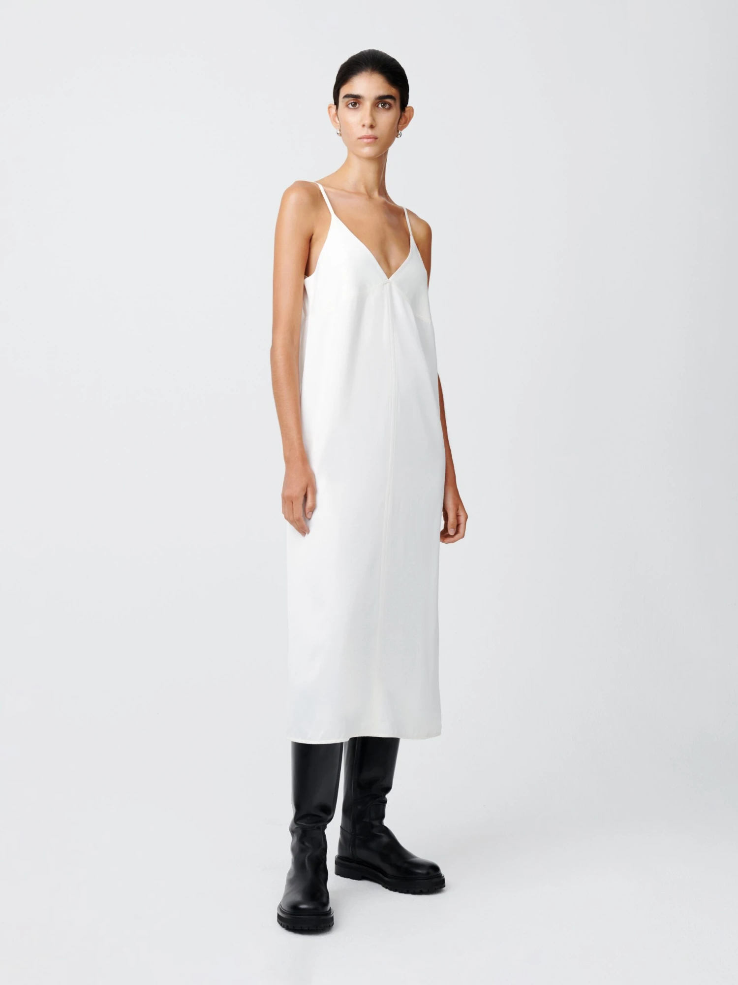 Studio Nicholson Malebo Dress In Parchment 1 Studio Nicholson Malebo Dress In Parchment
