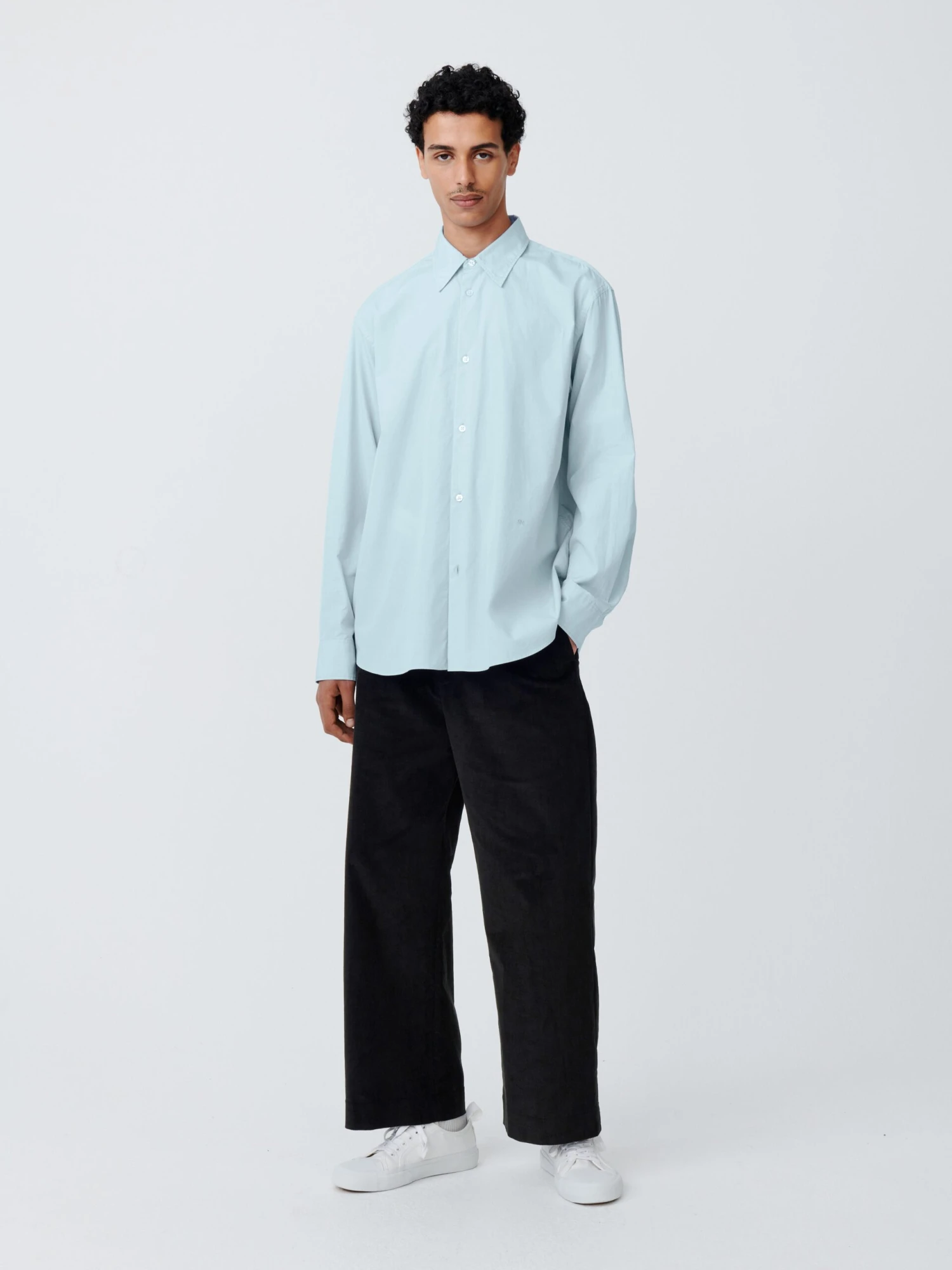 Studio Nicholson Mappe Corduroy Pant In Black 1 Studio Nicholson Mappe Corduroy Pant In Black