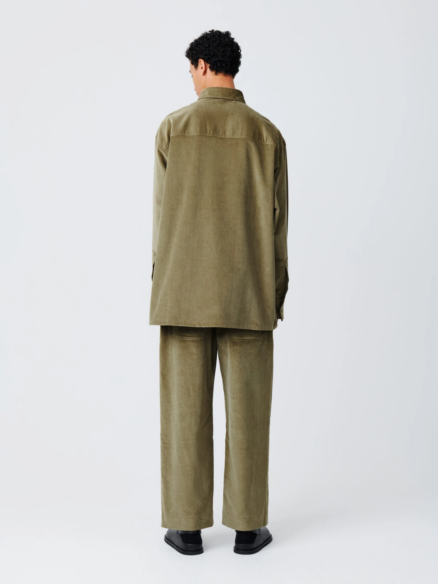 Studio Nicholson Mappe Corduroy Pant In Lichen 2 Studio Nicholson Mappe Corduroy Pant In Lichen - Image 2