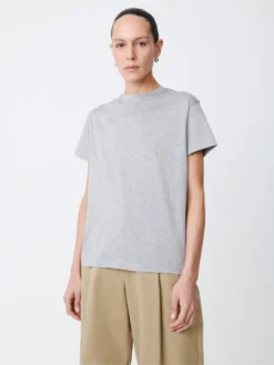 Studio Nicholson Marine T-Shirt In Grey Marl