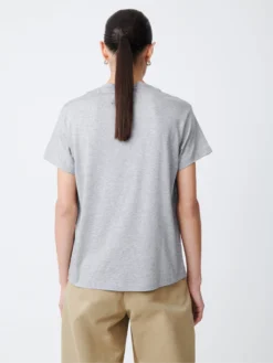 Studio Nicholson Marine T-Shirt In Grey Marl -Studio Nicholson MARINESNW 1229MID WEIGHTJERSEYTGREYMARL1 scaled