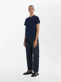 Studio Nicholson Marine T-Shirt In Darkest Navy -Studio Nicholson MARINETEEDARKNAVY1 scaled