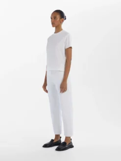 Studio Nicholson Marine T-Shirt In Optic White -Studio Nicholson MARINETEEOPTICWHITE1 scaled