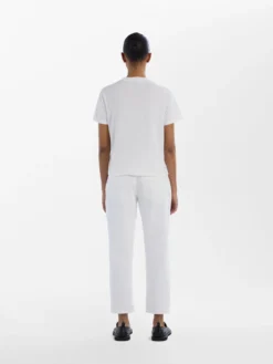 Studio Nicholson Marine T-Shirt In Optic White -Studio Nicholson MARINETEEOPTICWHITE2 scaled