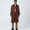 Studio Nicholson Marque Coat In Chestnut