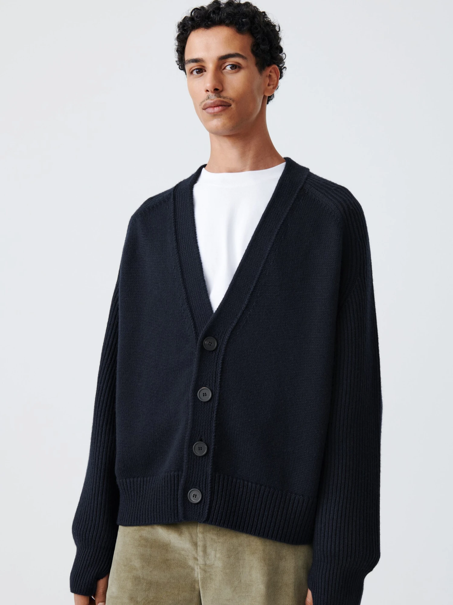 Studio Nicholson Michel Knit In Darkest Navy 1 Studio Nicholson Michel Knit In Darkest Navy