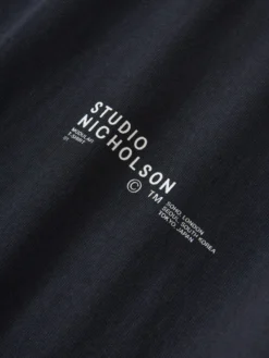 Studio Nicholson Module T-Shirt In Darkest Navy -Studio Nicholson MODULESNM 1167DARKESTNAVY 208 scaled