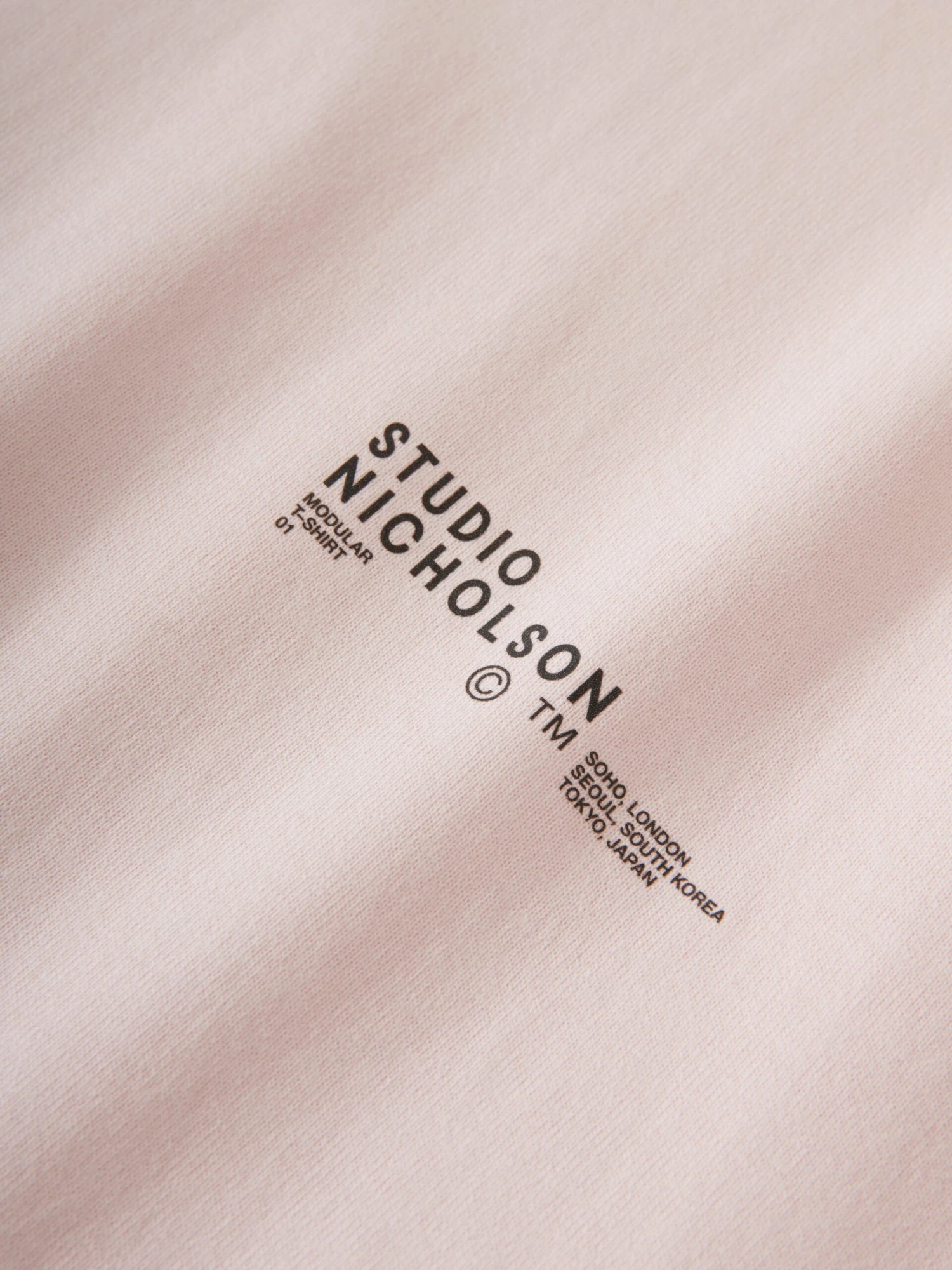 Studio Nicholson Module T-Shirt In Miami Pink 7 Studio Nicholson Module T-Shirt In Miami Pink - Image 7
