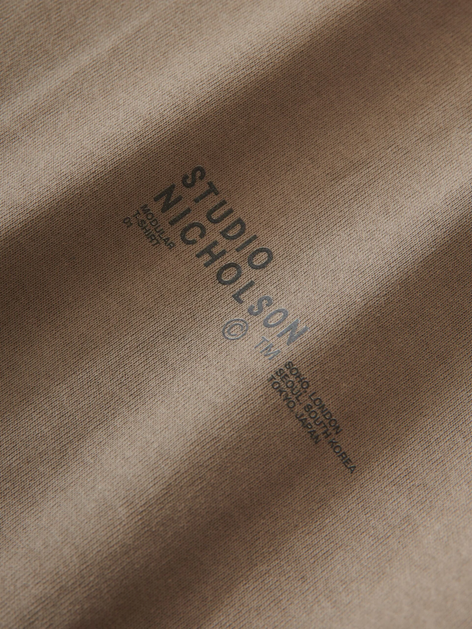 Studio Nicholson Module T-Shirt In Rock 7 Studio Nicholson Module T-Shirt In Rock - Image 7