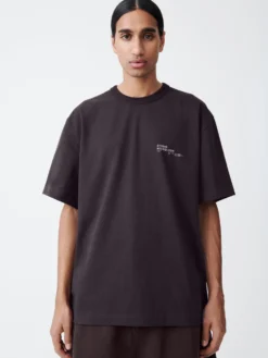 Studio Nicholson Module T-Shirt In Black Grape