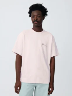 Studio Nicholson Module T-Shirt In Miami Pink