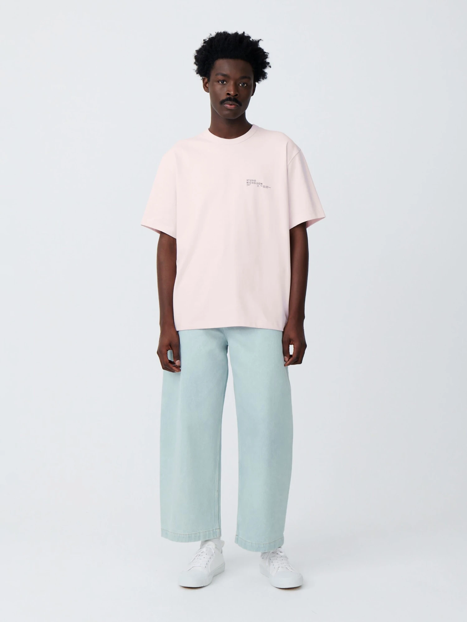 Studio Nicholson Module T-Shirt In Miami Pink 2 Studio Nicholson Module T-Shirt In Miami Pink - Image 2