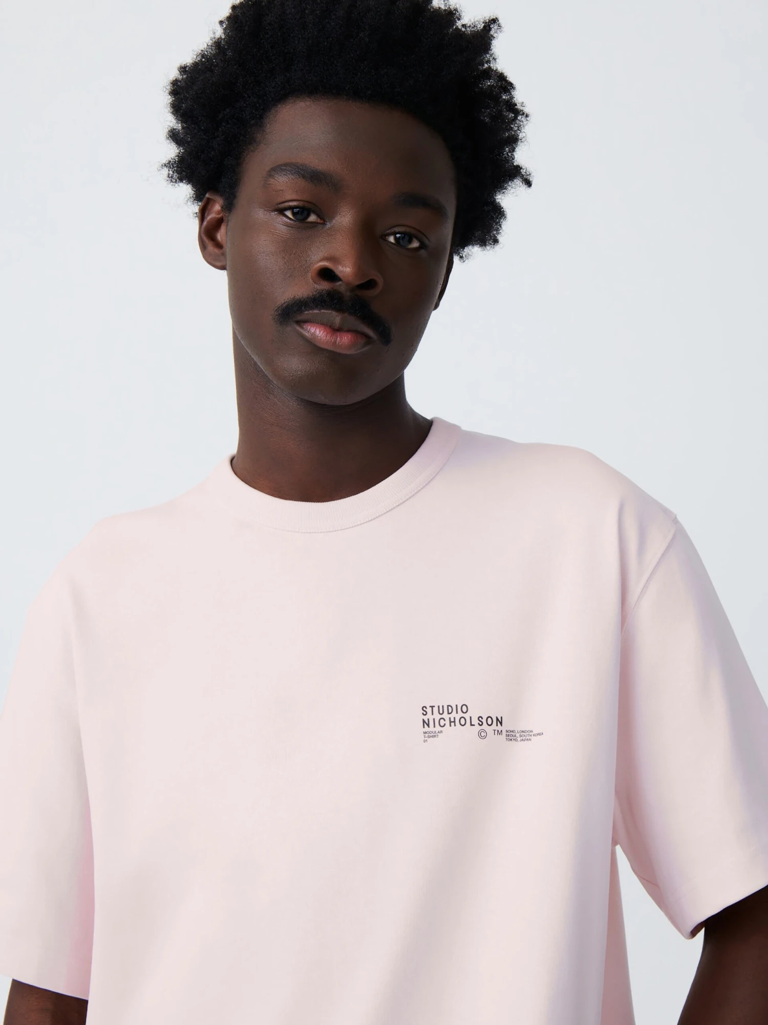 Studio Nicholson Module T-Shirt In Miami Pink 5 Studio Nicholson Module T-Shirt In Miami Pink - Image 5
