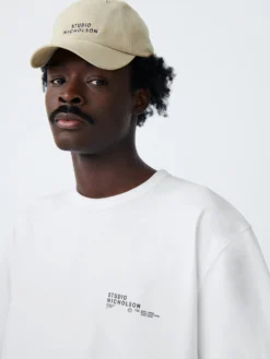 Studio Nicholson Module T-Shirt In White -Studio Nicholson MODULETEEWHITE4 scaled
