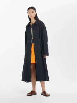 Studio Nicholson Monterry Coat In Darkest Navy