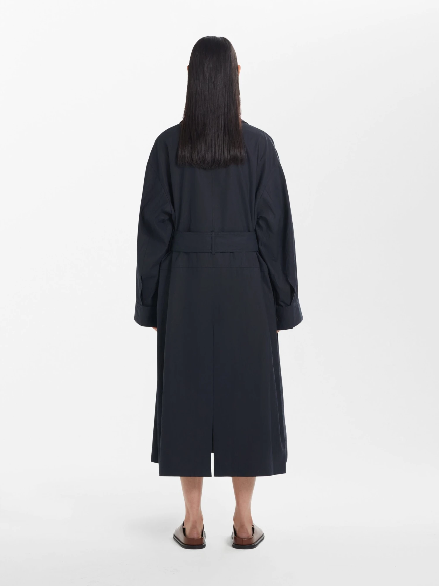 Studio Nicholson Monterry Coat In Darkest Navy 3 Studio Nicholson Monterry Coat In Darkest Navy - Image 3
