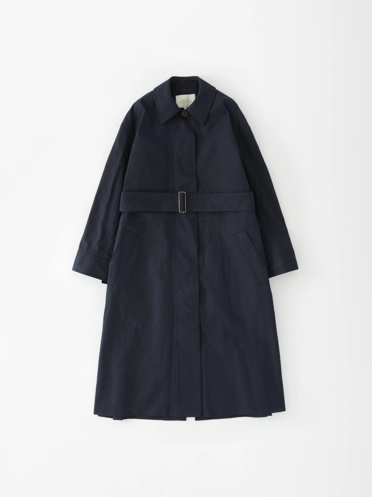 Studio Nicholson Monterry Coat In Darkest Navy 5 Studio Nicholson Monterry Coat In Darkest Navy - Image 5