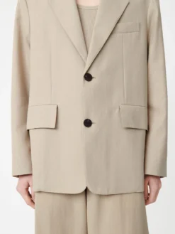 Studio Nicholson Mizumi Jacket In Plaster 15 Studio Nicholson Mizumi Jacket In Plaster -Studio Nicholson MizumiSNM 1036DryCottonJacketPlaster6 scaled