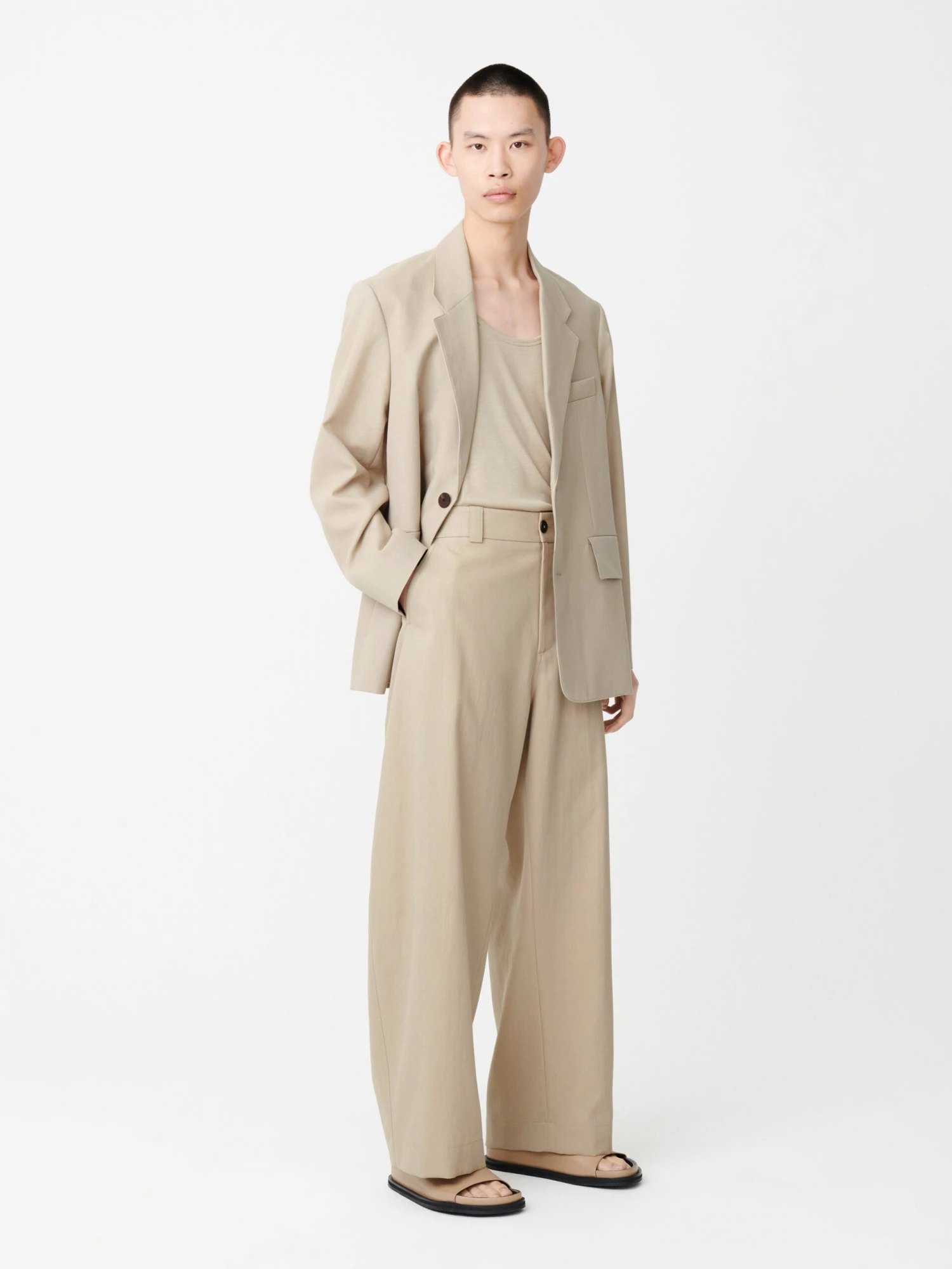 Studio Nicholson Mizumi Jacket In Plaster 2 Studio Nicholson Mizumi Jacket In Plaster - Image 2