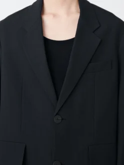 Studio Nicholson Mizumi Jacket In Asphalt -Studio Nicholson MizumiSNM 1036DryCottonNylonAsphalt1 scaled